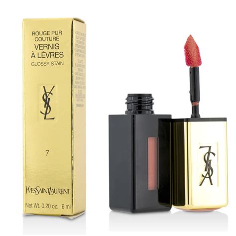 ysl glossy stain corail aquatique 7|YSL Corail Aquatique (7) Rouge Pur Couture Glossy Stain.